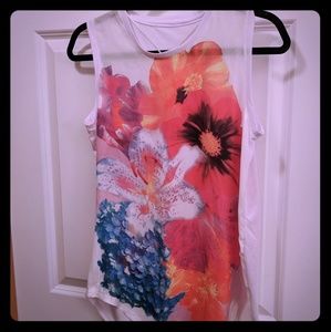 A floral tank top
